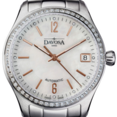 Newton Automatic Swiss-Made Rose Gold White Ladies Watch 16619315 Ladies Davosa USA Official Distributor. Prices are Final. Tax & duties included. 34mm White TriaLink