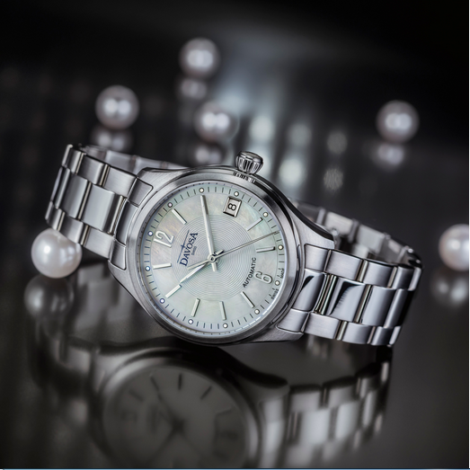 Newton Automatic Swiss-Made Grey Mother of Pearl Ladies Watch 16619255 Ladies Davosa USA Official Distributor. Prices are Final. Tax & duties included.