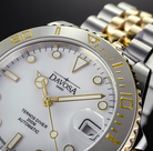 Ternos Medium Automatic Swiss-Made White Gold Diver Watch 16619702 Diver Davosa USA Official Distributor. Prices are Final. Tax & duties included.