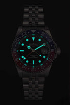 Ternos Ceramic Automatic GMT Swiss-Made Blue Red Diving Watch 16159006 GMT Davosa USA Official Distributor. Prices are Final. Tax & duties included.