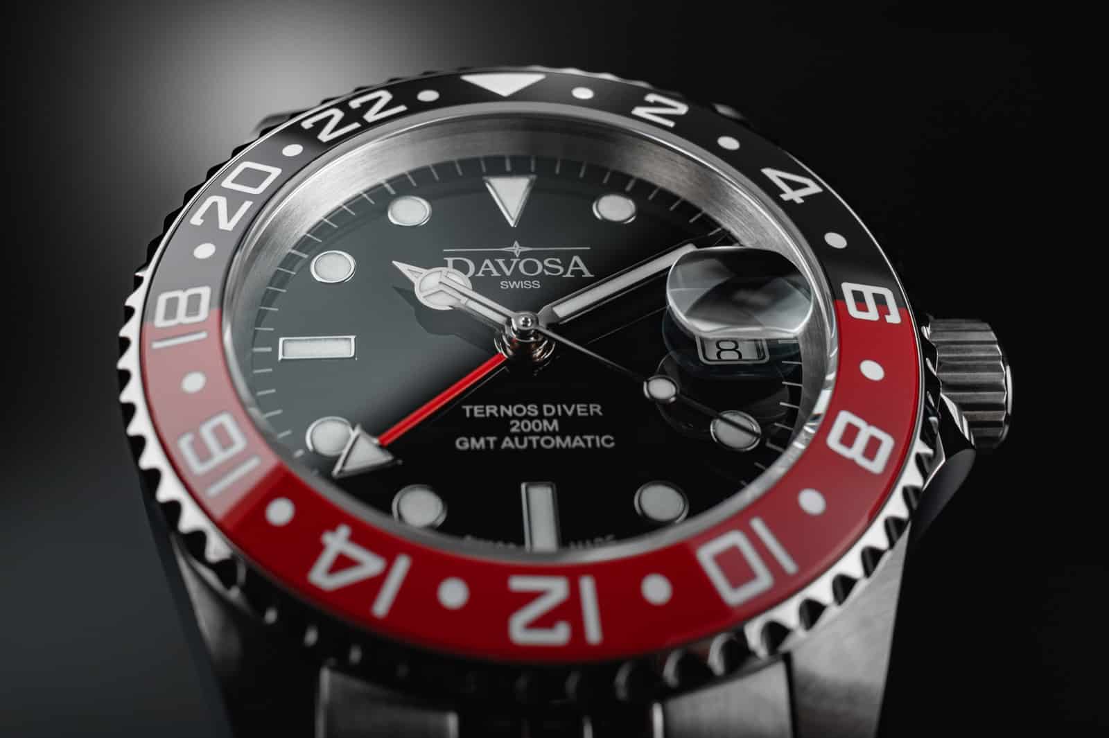 Ternos Ceramic Automatic GMT Black Red Diving Watch 16159090 GMT Davosa USA Official Distributor. Prices are Final. Tax & duties included.