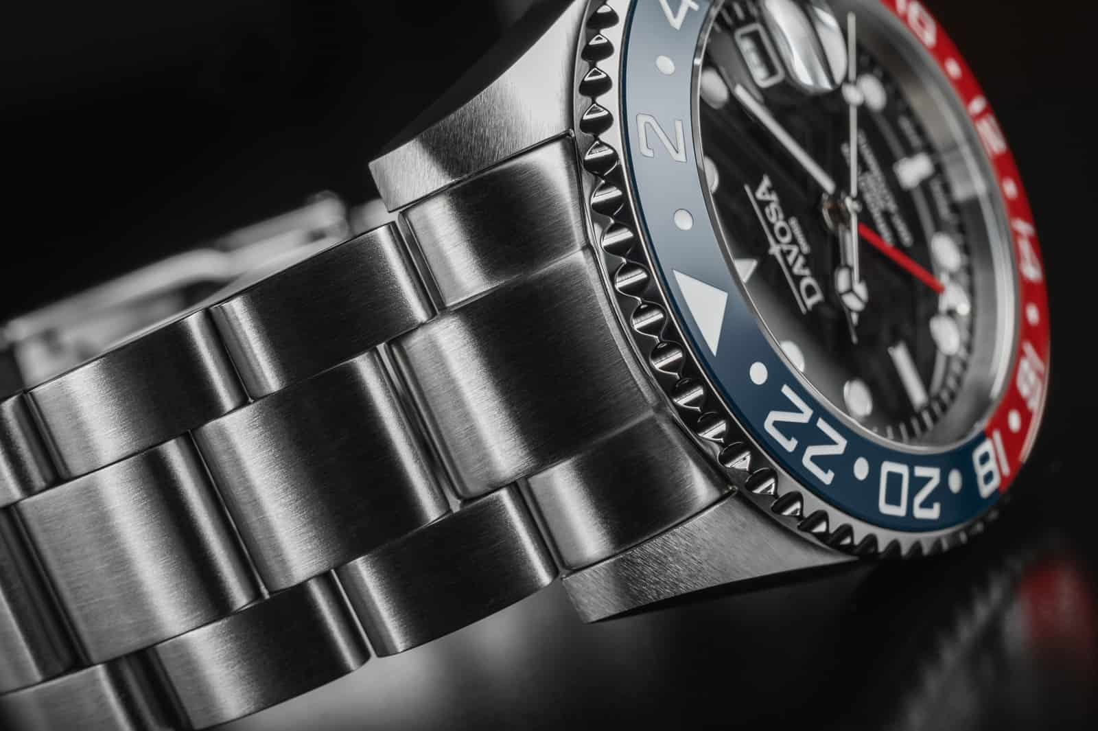 Ternos Ceramic Automatic GMT Swiss-Made Blue Red Diving Watch 16159060 GMT Davosa USA Official Distributor. Prices are Final. Tax & duties included.