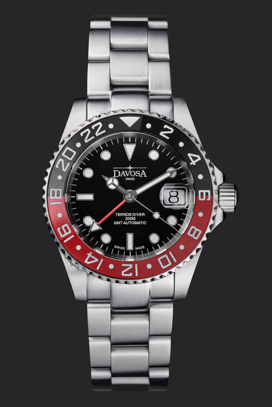 Ternos Ceramic Automatic GMT Black Red Diving Watch 16159090 GMT Davosa USA Official Distributor. Prices are Final. Tax & duties included.