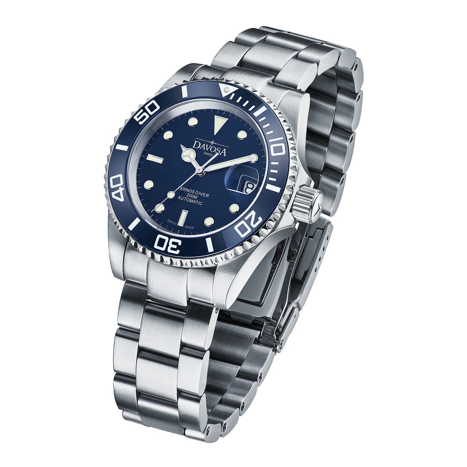 Ternos Ceramic Automatic 200m Blue Diving Watch 16155540 Diver Davosa USA Official Distributor. Prices are Final. Tax & duties included.