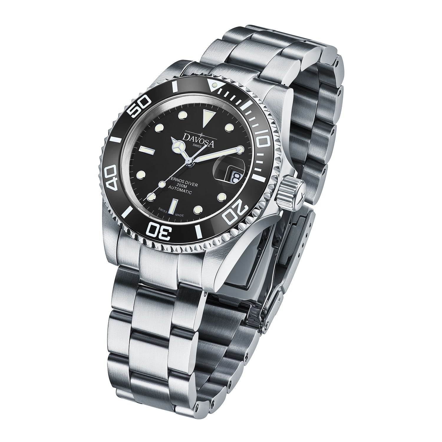 Ternos Ceramic Automatic 200m Swiss-Made Black Unisex Diver Watch 16155550 Diver Davosa USA Official Distributor. Prices are Final. Tax & duties included.