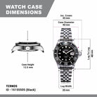 Ternos Ceramic Automatic Swiss-Made Black Diving Watch 16155505 Diver Davosa USA Official Distributor. Prices are Final. Tax & duties included.