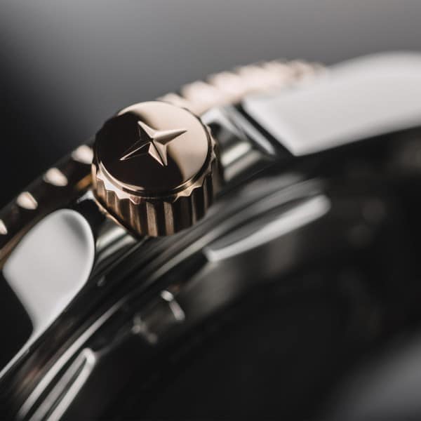 Ternos Medium Automatic White Rose Gold Diving Watch 16619602 Diver Davosa USA Official Distributor. Prices are Final. Tax & duties included.