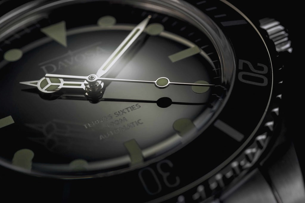 Ternos Sixties Automatic 100m Black Diving Watch 16152550 Diver Davosa USA Official Distributor. Prices are Final. Tax & duties included.