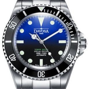 Ternos Sixties Seahorse Swiss-Made 40mm Faded Blue Sapphire Crystal Unisex Wristwatch 16152590 Special US Edition 100 units only Diver Davosa USA Official Distributor. Prices are Final. Tax & duties included. 40mm Batman TriaLink