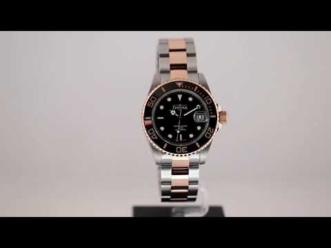Ternos Ceramic Automatic Swiss-Made Black Rose Gold Diving Watch 16155565 Diver Davosa USA Official Distributor. Prices are Final. Tax & duties included.