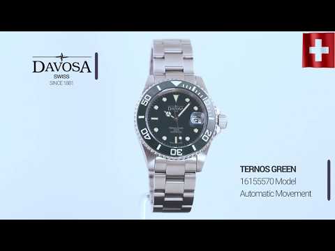 Ternos Ceramic Automatic 200m Green Diving Watch 16155570 Diver Davosa USA Official Distributor. Prices are Final. Tax & duties included.