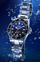 Ternos Sixties Seahorse Swiss-Made 40mm Faded Blue Sapphire Crystal Unisex Wristwatch 16152590 Special US Edition 100 units only Diver Davosa USA Official Distributor. Prices are Final. Tax & duties included.