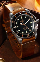 Ternos Sixties Seahorse Swiss-Made 40mm Golden touch Sapphire Crystal Unisex Wristwatch 16152591 Special US Edition 100 units only Diver Davosa USA Official Distributor. Prices are Final. Tax & duties included.