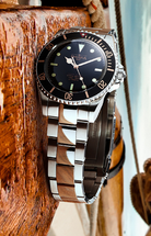 Ternos Sixties Seahorse Swiss-Made 40mm Golden touch Sapphire Crystal Unisex Wristwatch 16152591 Special US Edition 100 units only Diver Davosa USA Official Distributor. Prices are Final. Tax & duties included.