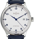 Classic Vegan Automatic Swiss-Made White Navy Blue Executive Watch 16145615v Executive Davosa USA Official Distributor. Prices are Final. Tax & duties included. 40mm White-Blue Leather