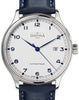 Classic Vegan Automatic Swiss-Made White Navy Blue Executive Watch 16145615v