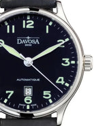 Classic Vegan Automatic Swiss-Made Blue Black Executive Watch 16145651 Classic Davosa USA Official Distributor. Prices are Final. Tax & duties included.   