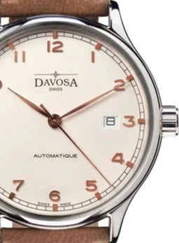 Classic Automatic Swiss-Made White Bronze Tone Executive Watch 16145665V Classic Davosa USA Official Distributor. Prices are Final. Tax & duties included.   