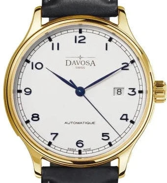 Classic Vegan Automatic Swiss-Made White Gold Executive Watch 16146415v Classic Davosa USA Official Distributor. Prices are Final. Tax & duties included. 32mm White Leather