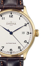 Classic Vegan Automatic Swiss-Made White Gold Executive Dress Watch 16146415V Classic Davosa USA Official Distributor. Prices are Final. Tax & duties included.   