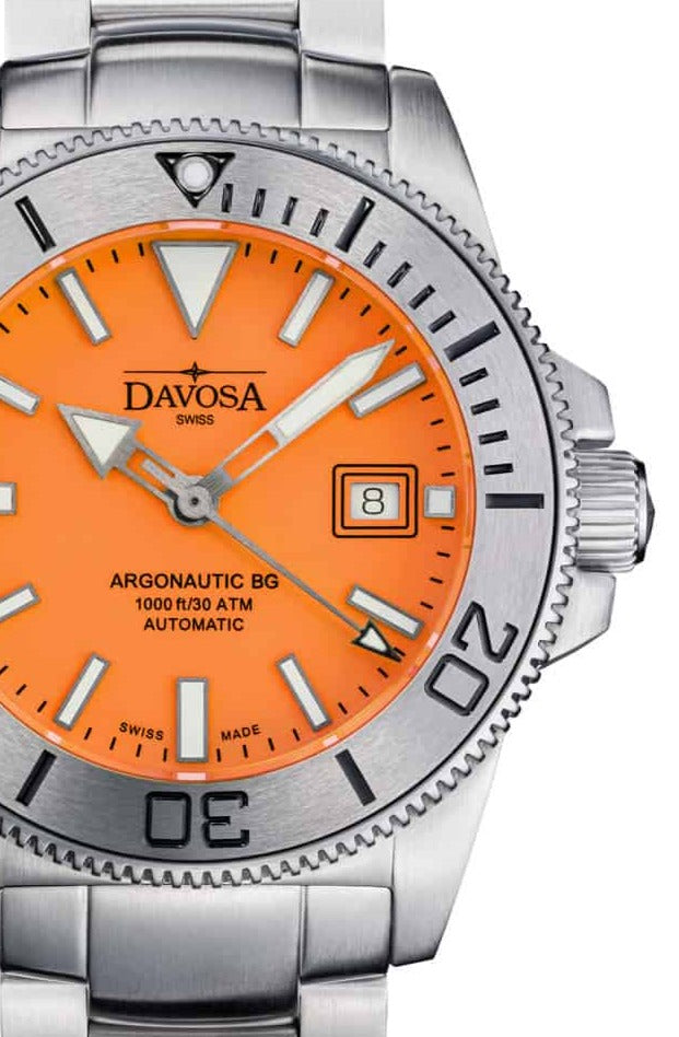 Argonautic Coral Automatic 300m Orange Men's Diver Watch 16152760 Limited Edition Diver Davosa USA Official Distributor. Prices are Final. Tax & duties included.