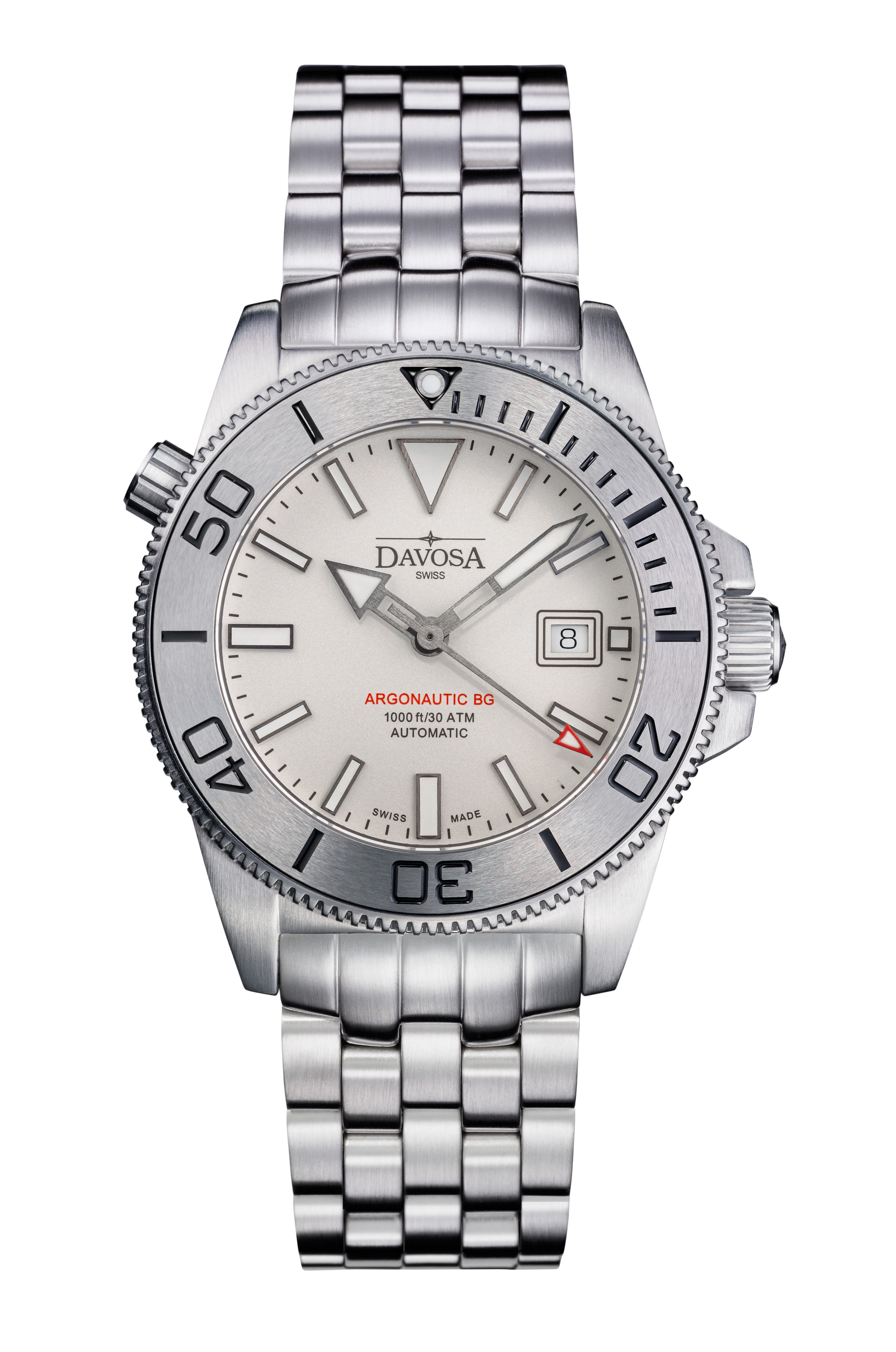 Argonautic BGBS Automatic 300m White Men's Diver Watch 16152801 Diver Davosa USA Official Distributor. Prices are Final. Tax & duties included.   