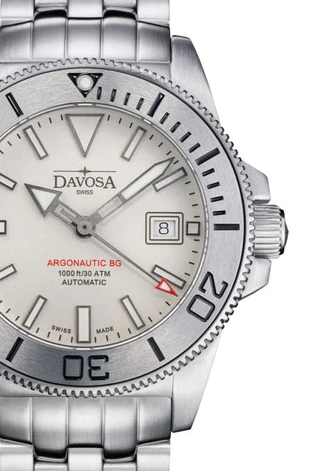 Argonautic Lumis BGBS White 16152801 + Integral Rubber Strap Bundle Diver Davosa USA Official Distributor. Prices are Final. Tax & duties included.   