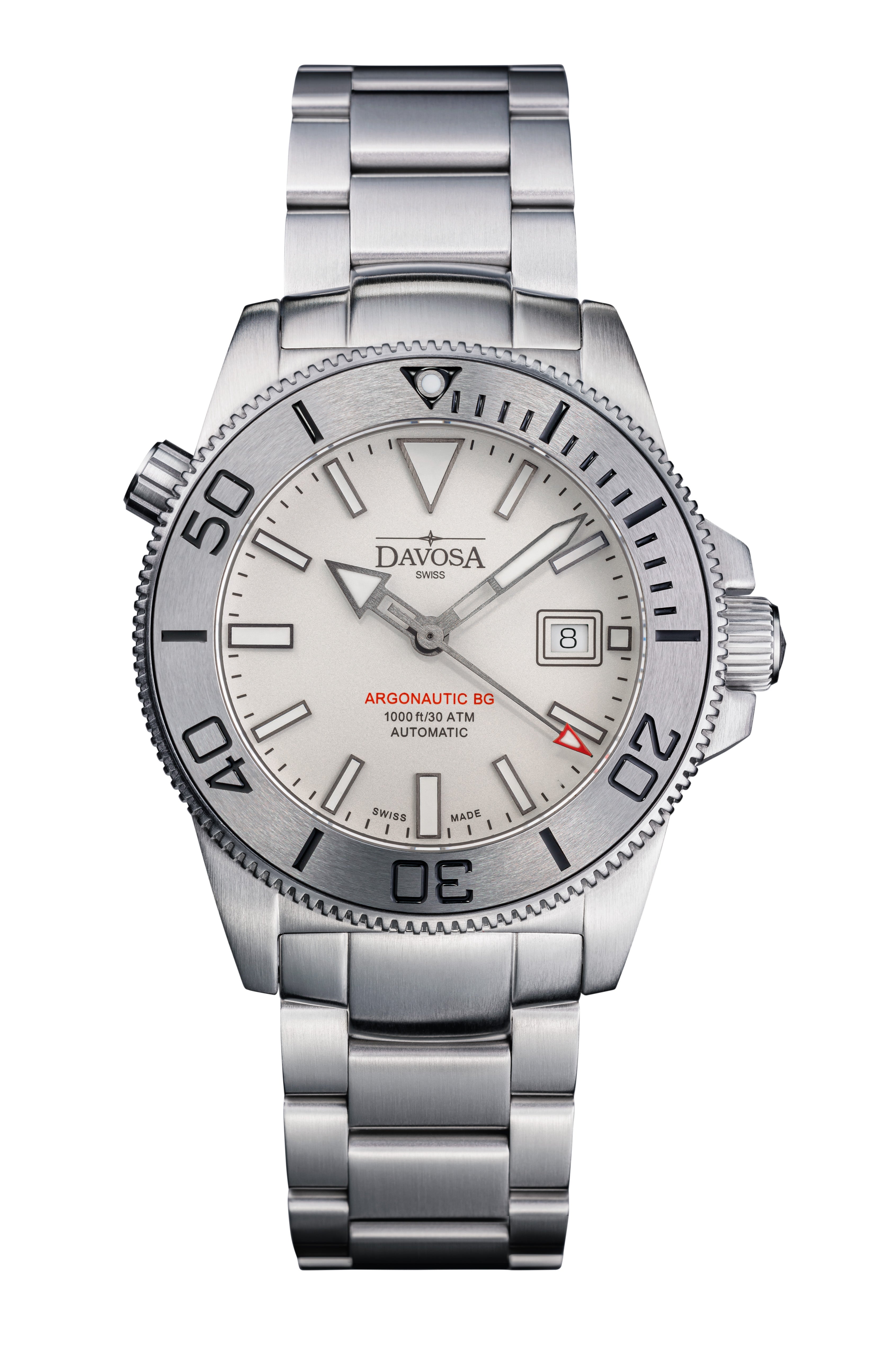 Argonautic BGBS Automatic 300m White Men's Diver Watch 16152810 OUTLET Diver Davosa USA Official Distributor. Prices are Final. Tax & duties included.   