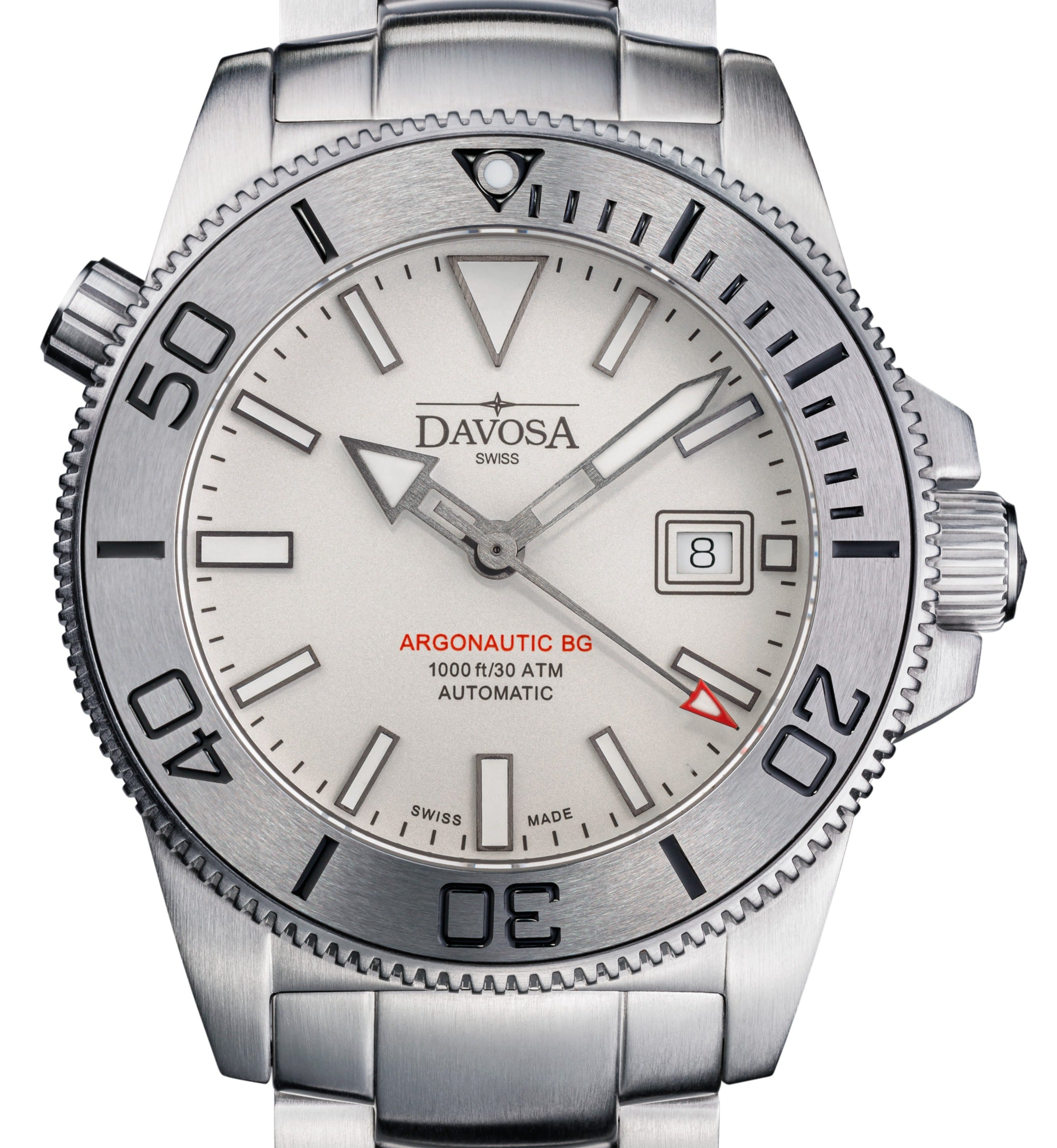 Argonautic BGBS Automatic 300m White Men's Diver Watch 16152810 OUTLET Diver Davosa USA Official Distributor. Prices are Final. Tax & duties included. 43mm White TriaLink