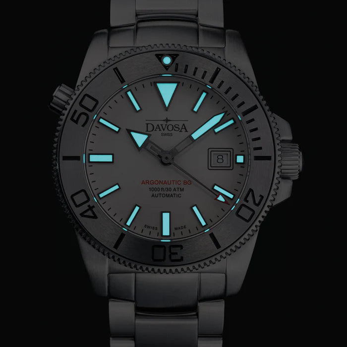 Argonautic Lumis BGBS White 16152801 + Integral Rubber Strap Bundle Diver Davosa USA Official Distributor. Prices are Final. Tax & duties included.   