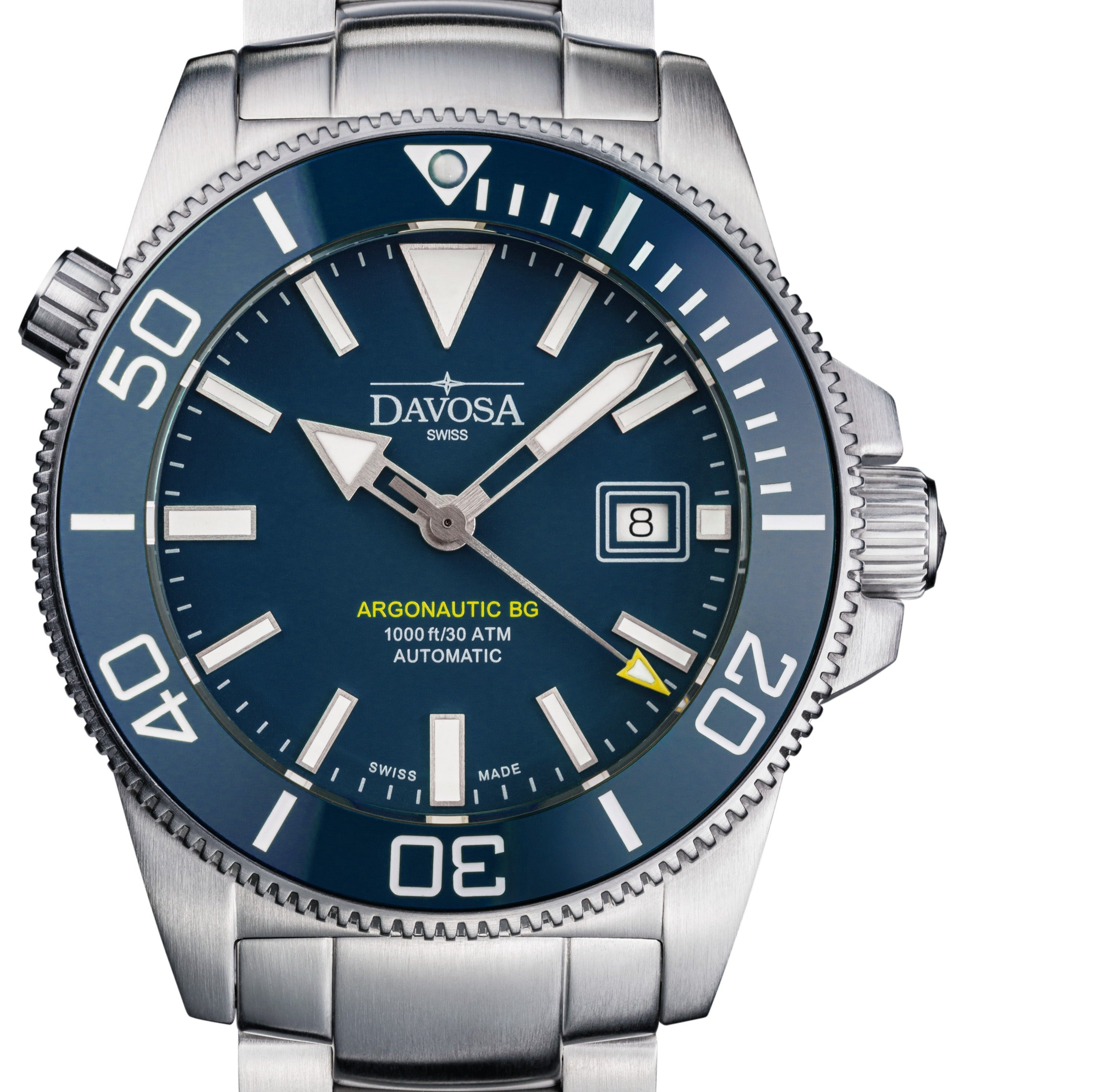 Argonautic BG Automatic 300m Blue Men's Diver Watch 16152840 Diver Davosa USA Official Distributor. Prices are Final. Tax & duties included. 43mm Blue TriaLink