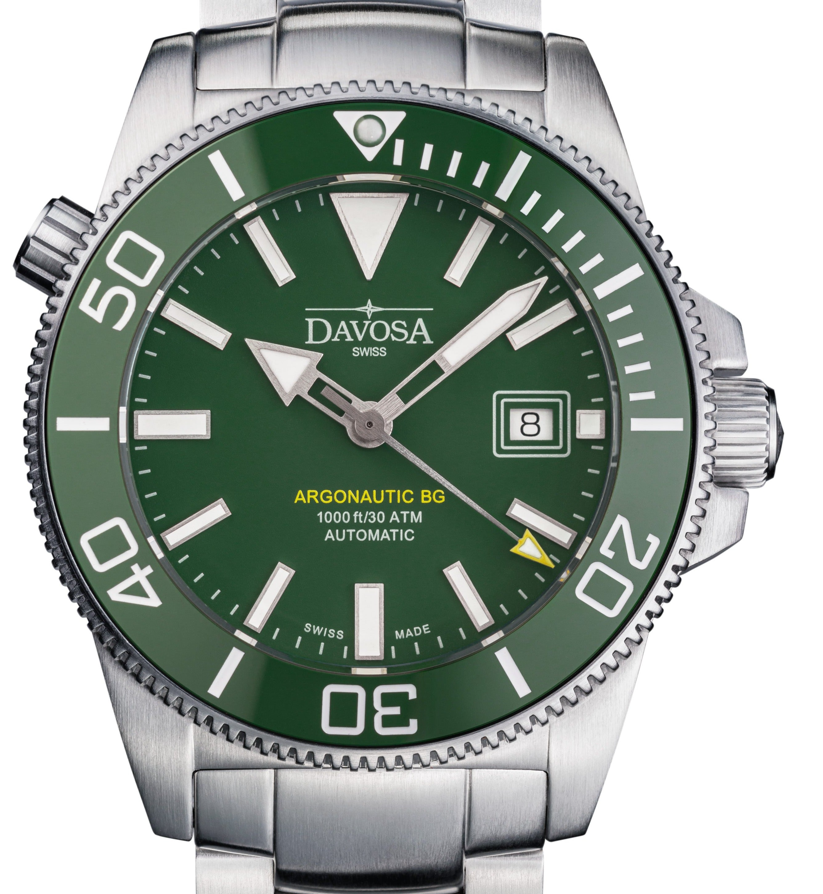 Argonautic BG Automatic 300m Green Men's Diver Watch 16152870 Diver Davosa USA Official Distributor. Prices are Final. Tax & duties included. 43mm Green TriaLink