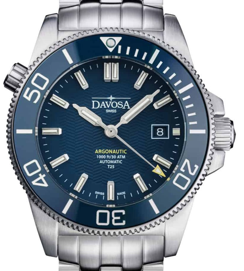 Argonautic Lumis Automatic 300m Blue Men's Diver Watch 16152904 Diver Davosa USA Official Distributor. Prices are Final. Tax & duties included. 43mm Blue PentaLink