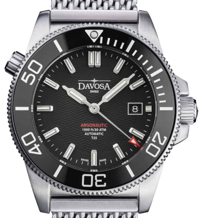 Argonautic Lumis Automatic 300m Black Men's Diver Watch 16152922 Diver Davosa USA Official Distributor. Prices are Final. Tax & duties included. 43mm Black ChainLink