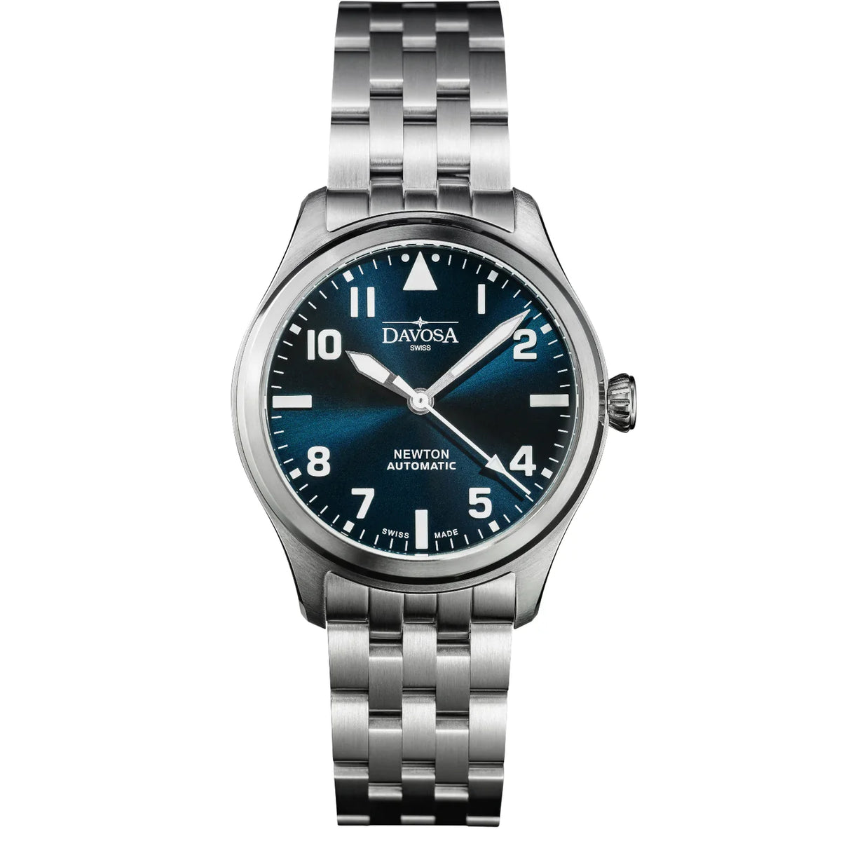 Newton Pilot Automatic 40mm Blue Pilot Watch Pilot DAVOSA Swiss PentaLink bracelet
