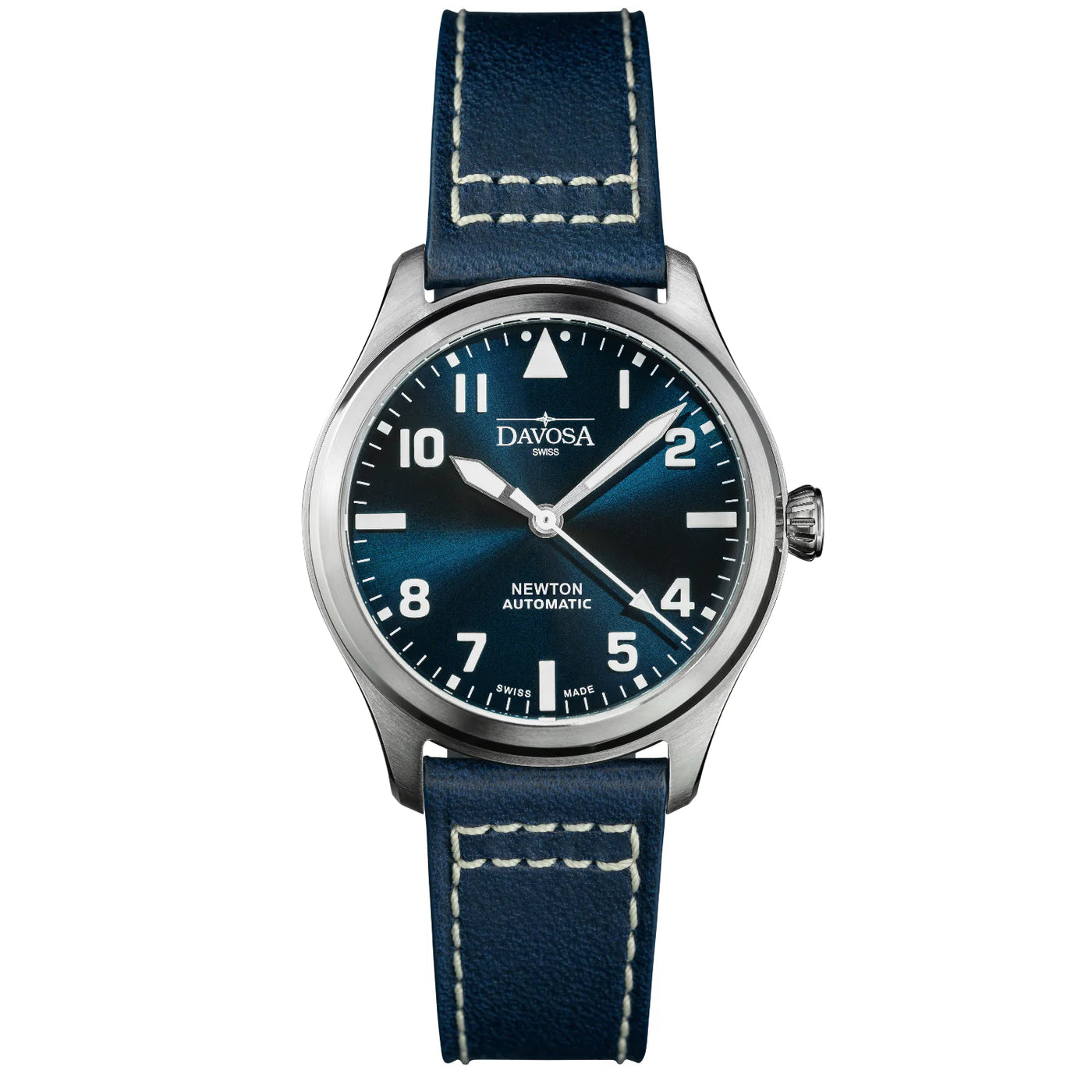 Newton Automatic 40mm Blue Blue Pilot Watch 16153045 Pilot Davosa USA Official Distributor. Prices are Final. Tax & duties included.   