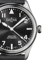 Newton Automatic 40mm Black Black Pilot Watch 16153055 Pilot Davosa USA Official Distributor. Prices are Final. Tax & duties included.   