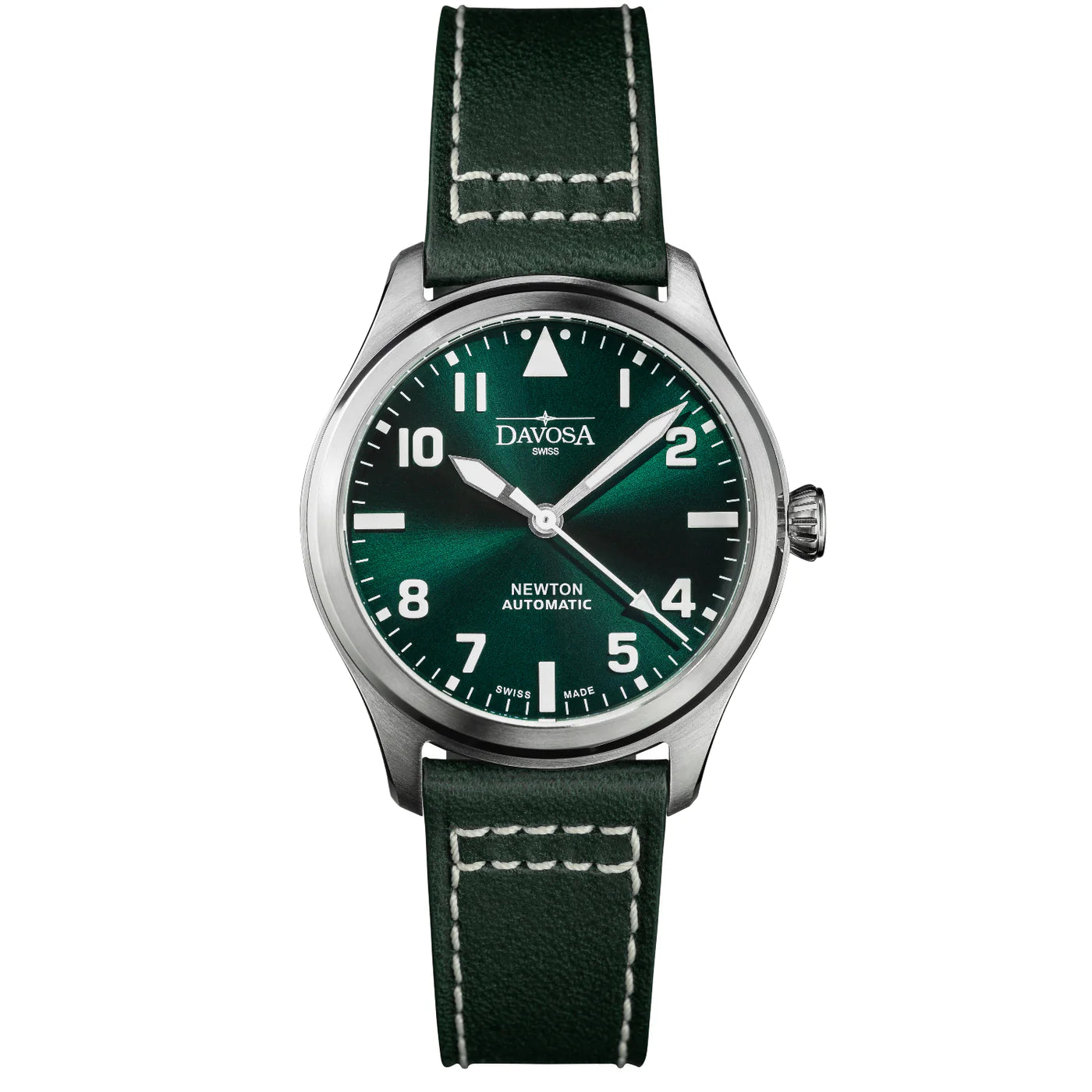 Newton Automatic 40mm Green Green Pilot Watch 16153075 Pilot Davosa USA Official Distributor. Prices are Final. Tax & duties included.   