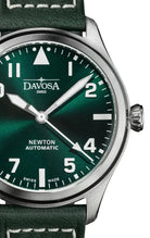 Newton Automatic 40mm Green Green Pilot Watch 16153075 Pilot Davosa USA Official Distributor. Prices are Final. Tax & duties included.   