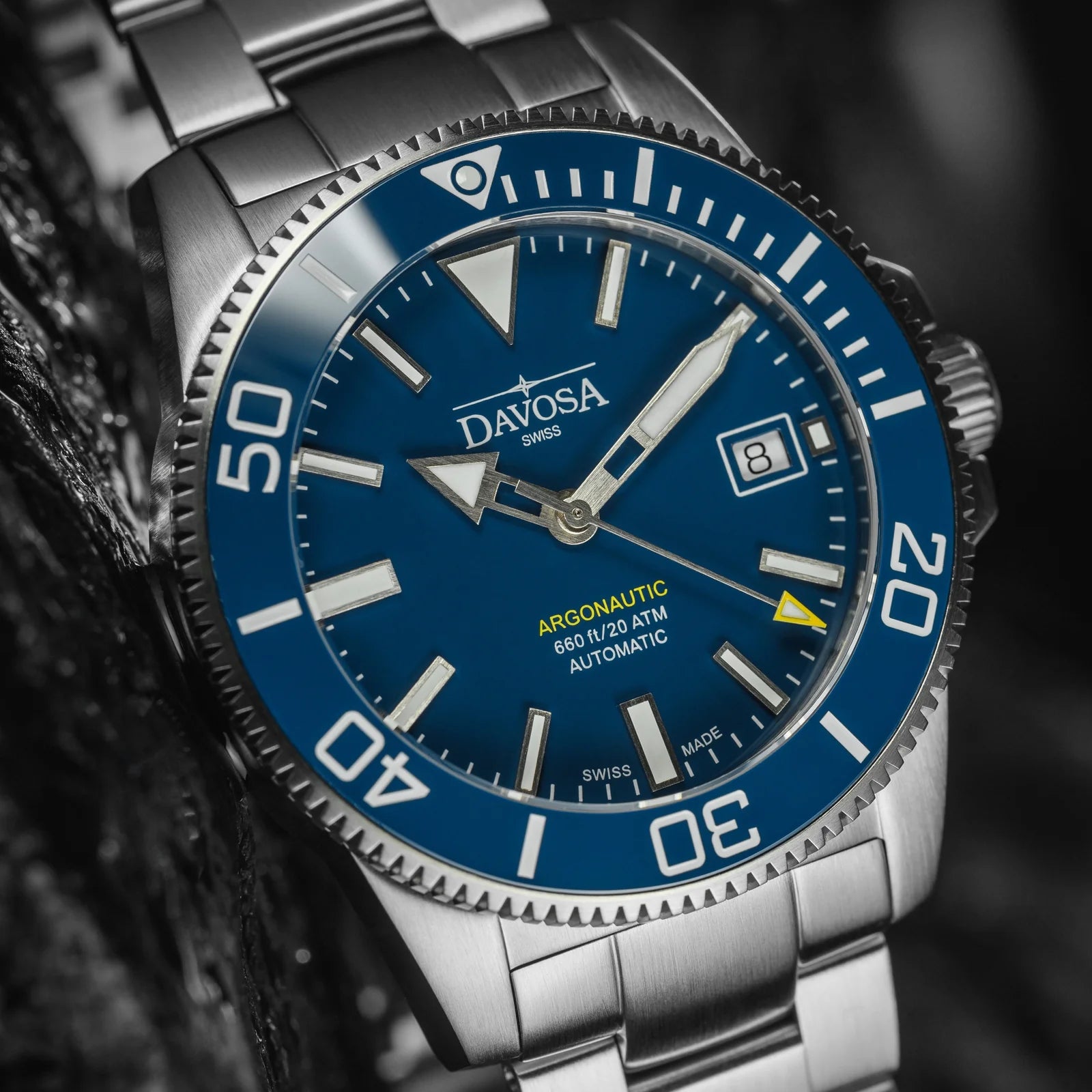 Argonautic 39 Automatic 200m Blue Men's Diver Watch 16153240 Diver Davosa USA Official Distributor. Prices are Final. Tax & duties included.   