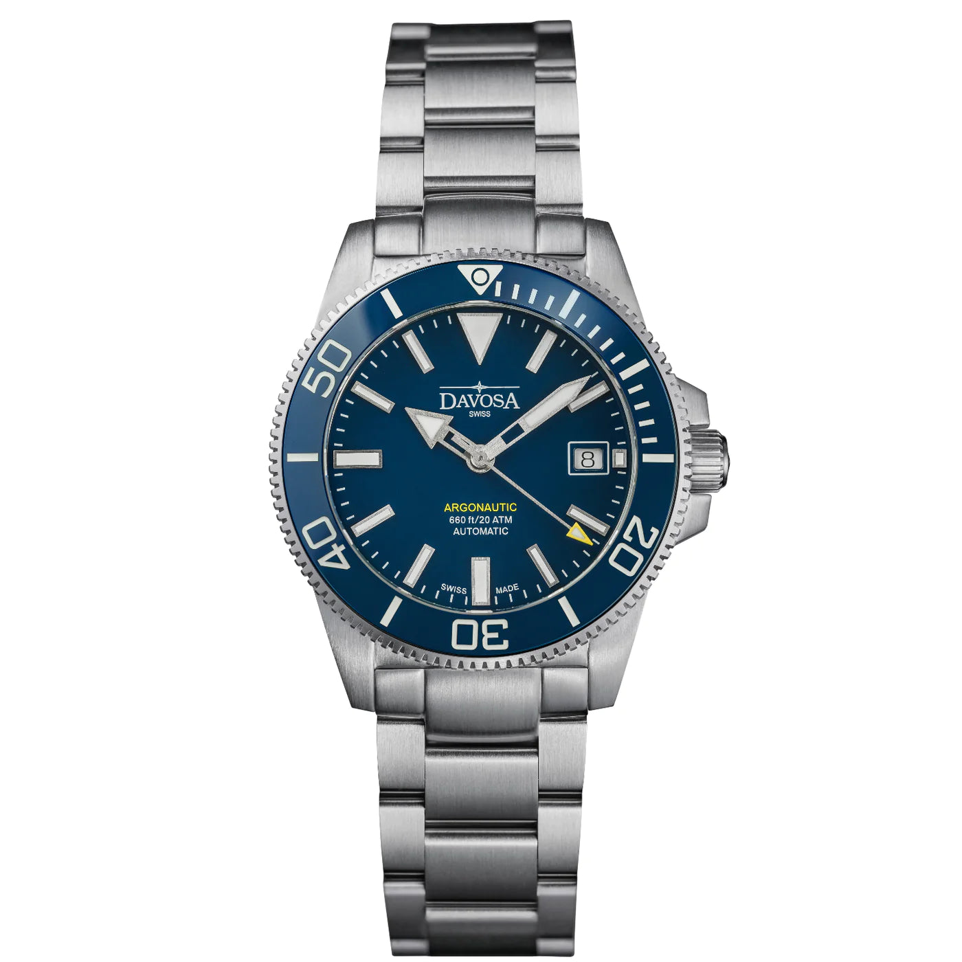 Argonautic 39 Automatic 200m Blue Men's Diver Watch 16153240 Diver Davosa USA Official Distributor. Prices are Final. Tax & duties included.   