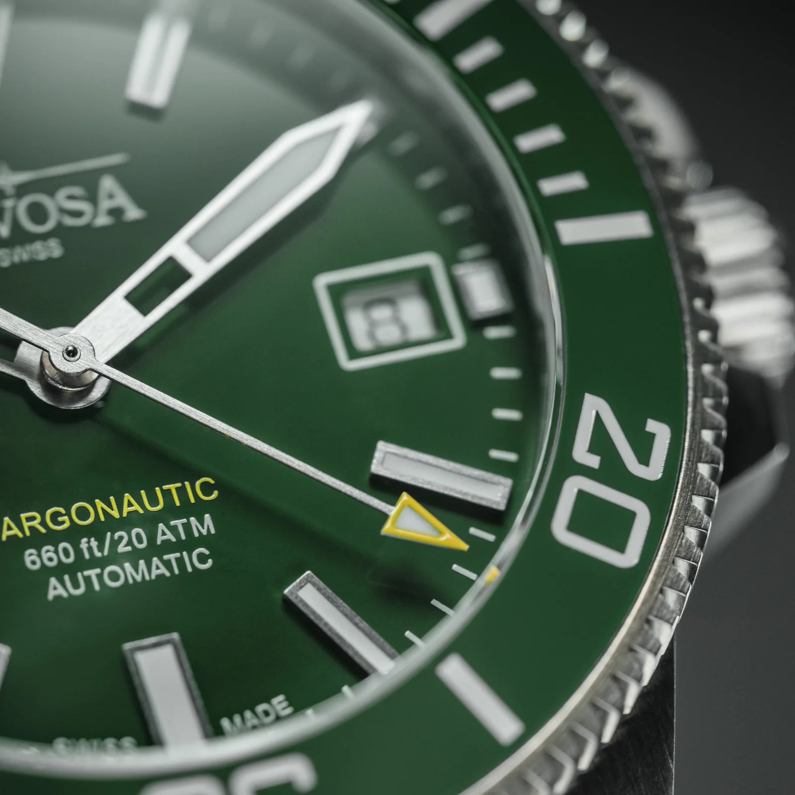 Argonautic 39 Automatic 200m Green Men's Diver Watch 16153270 Diver Davosa USA Official Distributor. Prices are Final. Tax & duties included.   