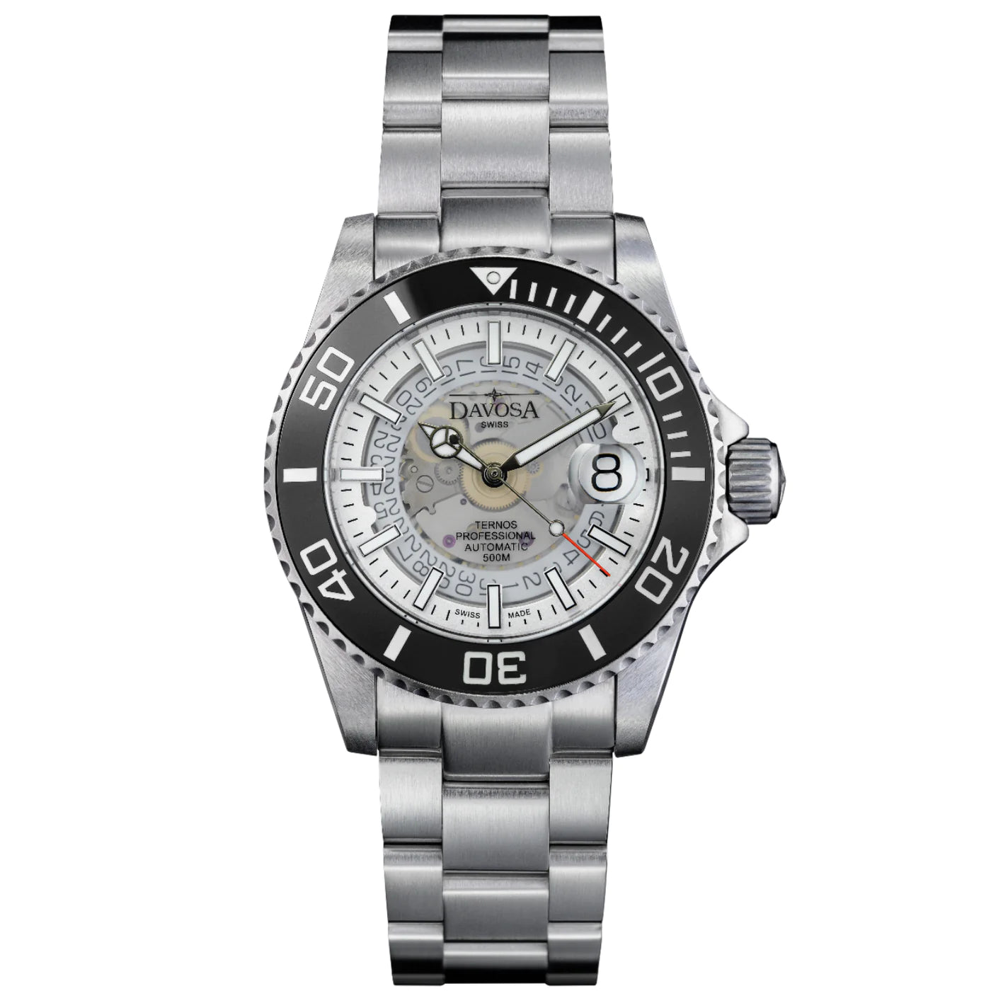 Ternos Professional Auto Nebulous 500m White Diving Watch 16153510 Diver Davosa USA Official Distributor. Prices are Final. Tax & duties included.