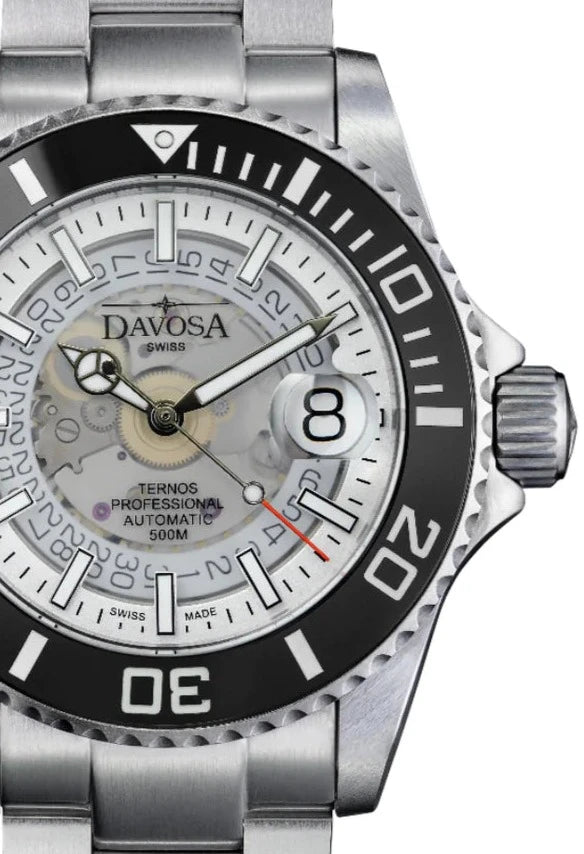 Ternos Professional Auto Nebulous 500m White Diving Watch 16153510 Holiday Bundle Diver Davosa USA Official Distributor. Prices are Final. Tax & duties included.   