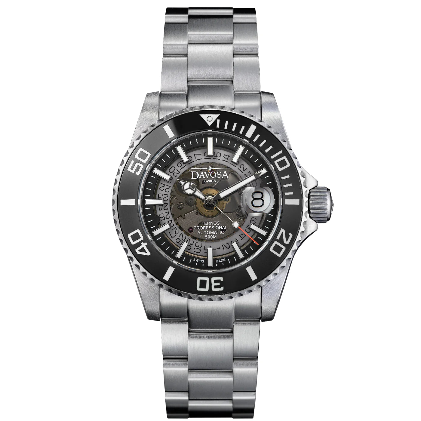 Ternos Professional Auto Nebulous 500m Black Diving Watch 16153550 Diver Davosa USA Official Distributor. Prices are Final. Tax & duties included.   