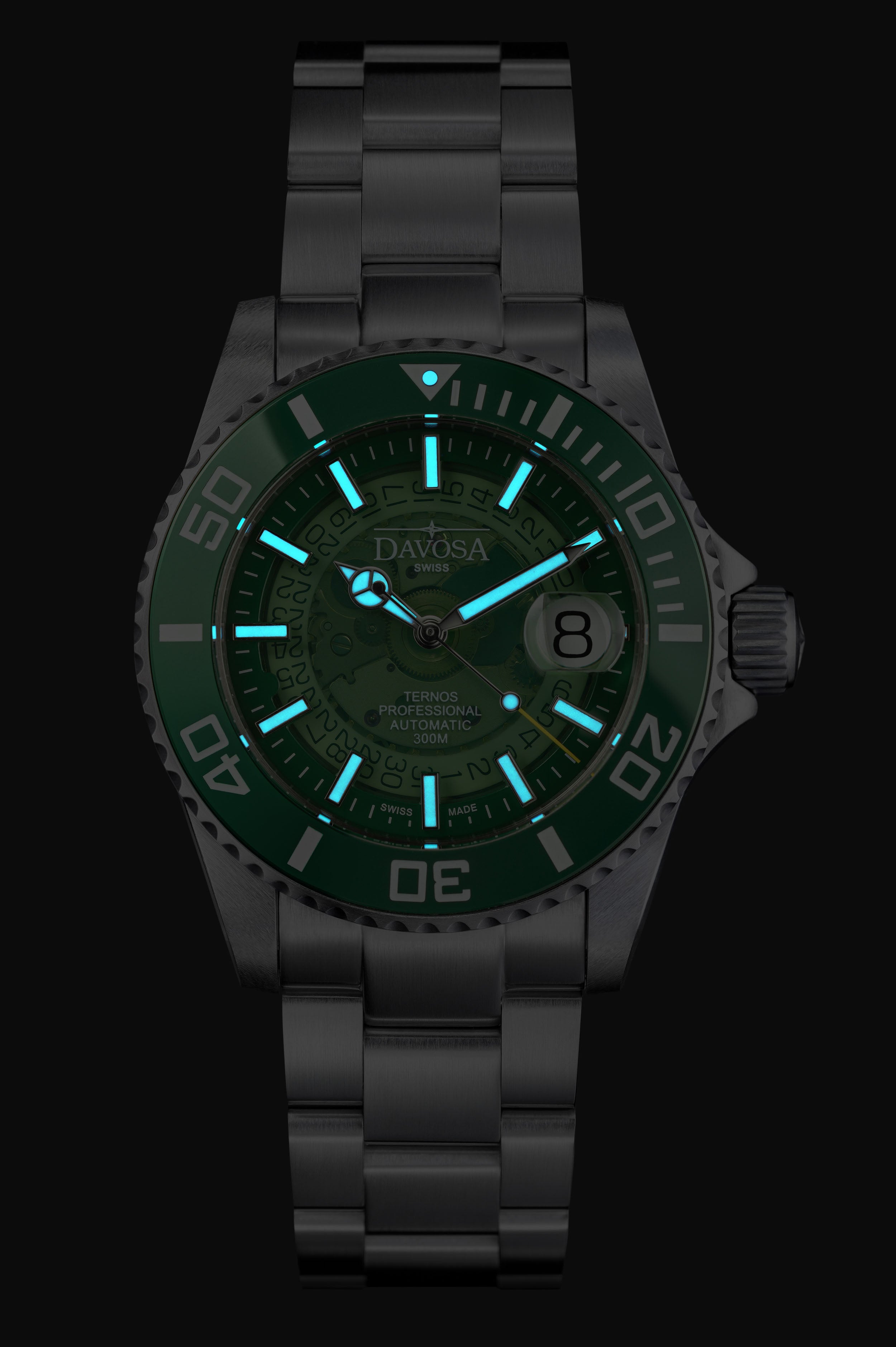 Ternos Professional Auto Nebulous 300m Green Diving Watch 16153570 Diver Davosa USA Official Distributor. Prices are Final. Tax & duties included.