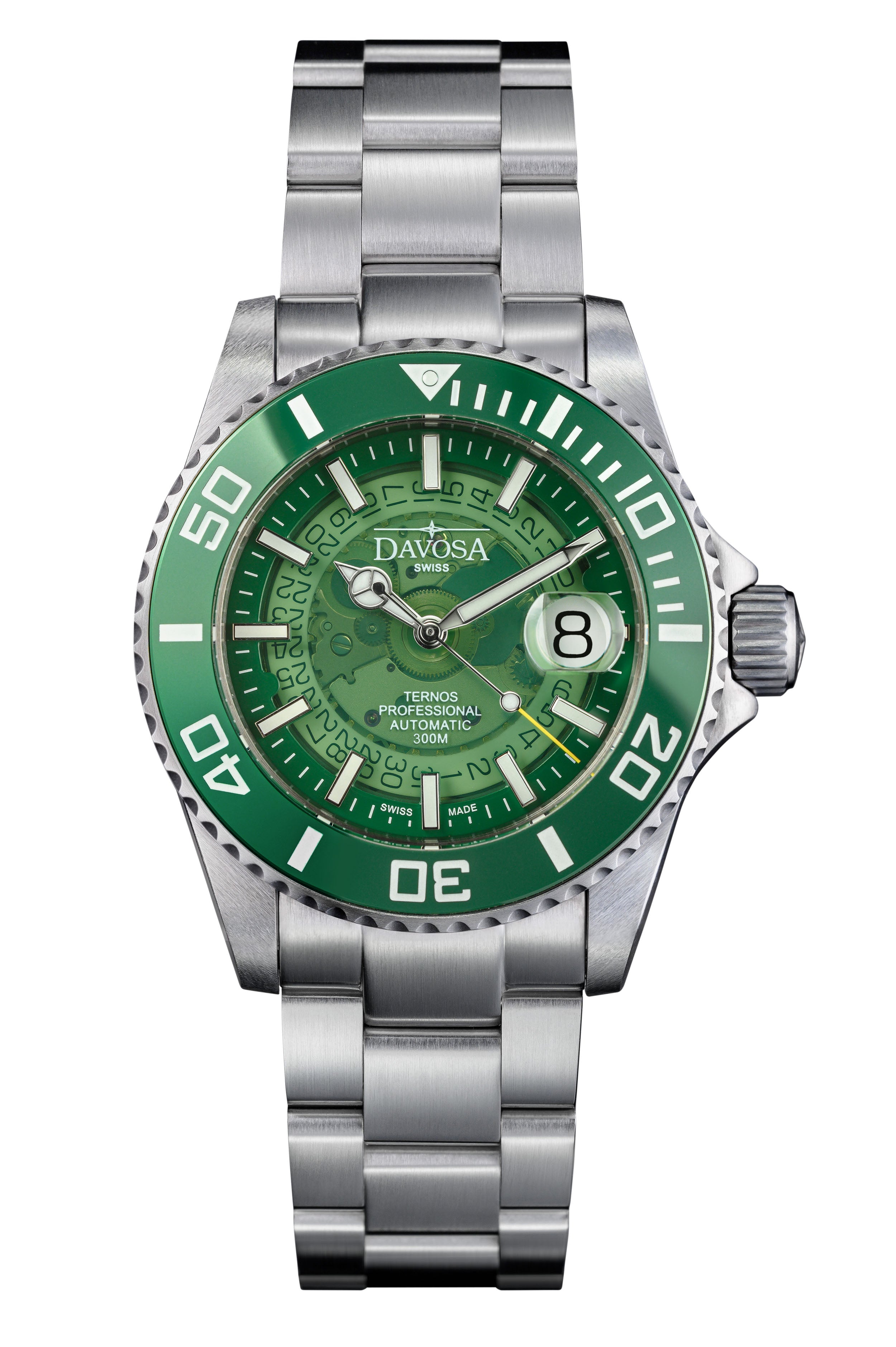 Ternos Professional Auto Nebulous 300m Green Diving Watch 16153570 Diver Davosa USA Official Distributor. Prices are Final. Tax & duties included.