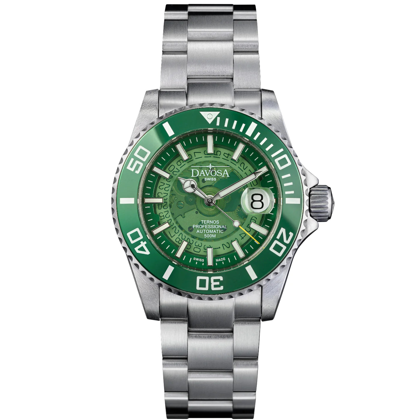 Ternos Professional Auto Nebulous 500m Green Diving Watch 16153570 Diver Davosa USA Official Distributor. Prices are Final. Tax & duties included.   