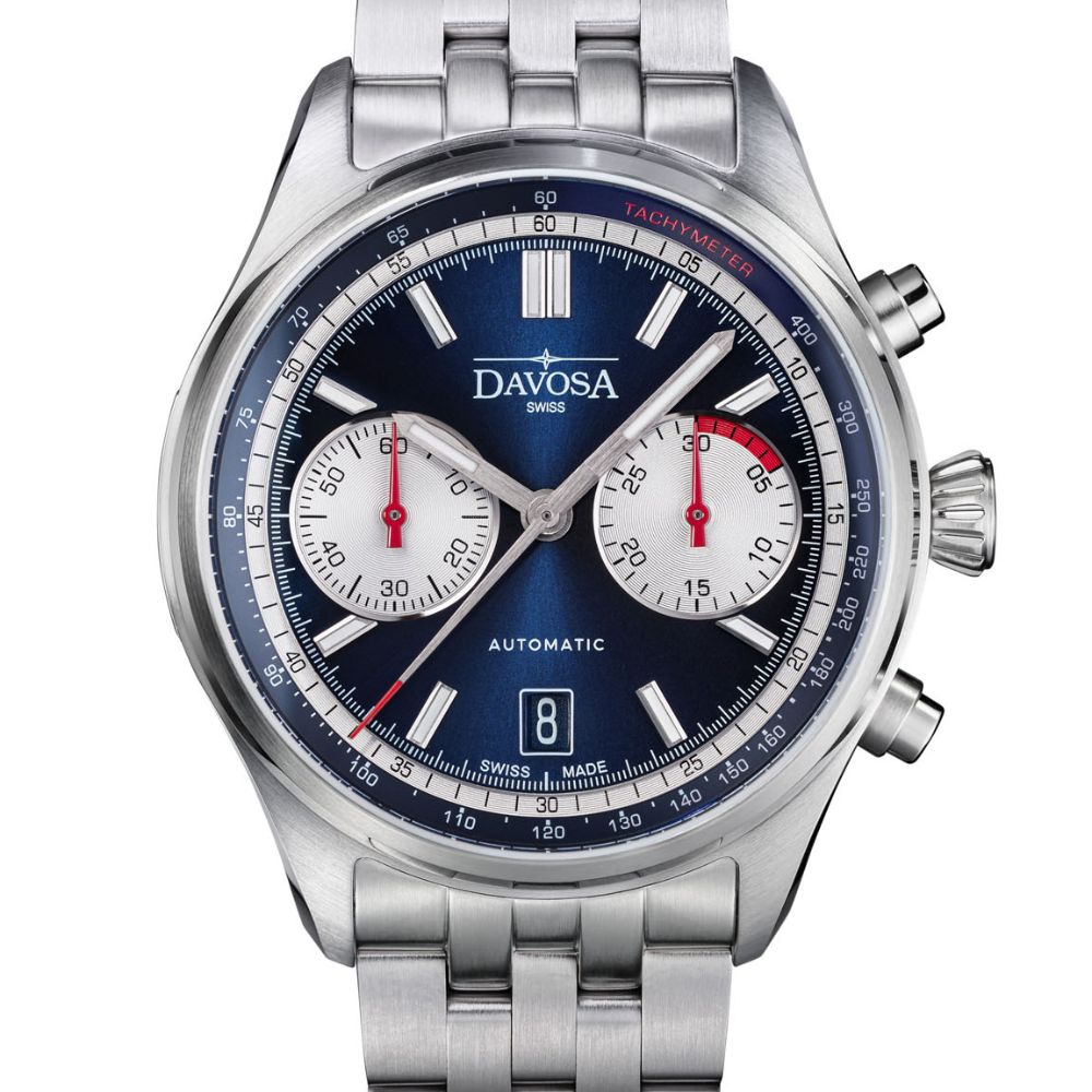 Newton Automatic Chronograph Blue Pilot Rally Watch 16153640 Limited Edition Pilot Davosa USA Official Distributor. Prices are Final. Tax & duties included.