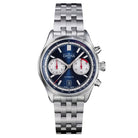 Newton Pilot Rally Chronograph 42mm Blue Limited Edition Pilot DAVOSA Swiss PentaLink bracelet